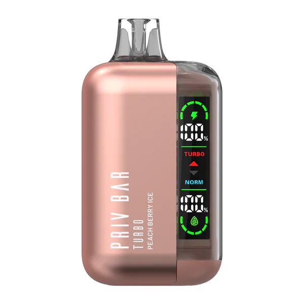 Peach Berry Ice Priv Bar Turbo 15000 - Black Coral